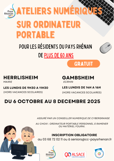Affiche ateliers ORDINATEUR